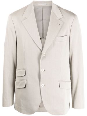 Brunello Cucinelli tailored woven jacket - Neutrals
