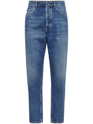 Brunello Cucinelli tapered mid-rise jeans - Blue