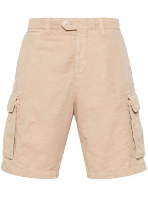 Brunello Cucinelli textured cargo shorts - Neutrals