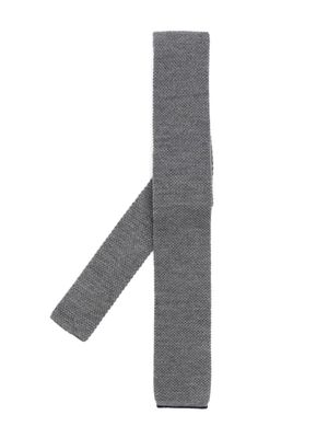 Brunello Cucinelli textured wool tie - Grey