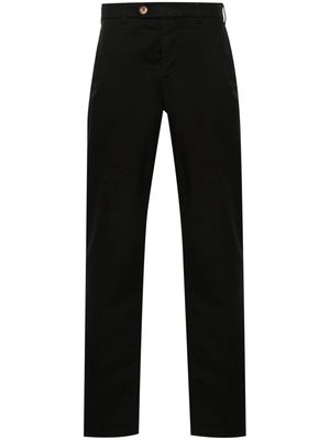 Brunello Cucinelli twill tapered trousers - Black