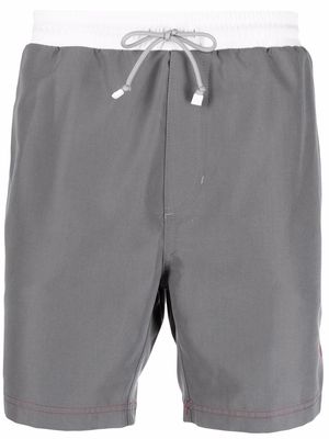 Brunello Cucinelli two-tone swim shorts - Grey