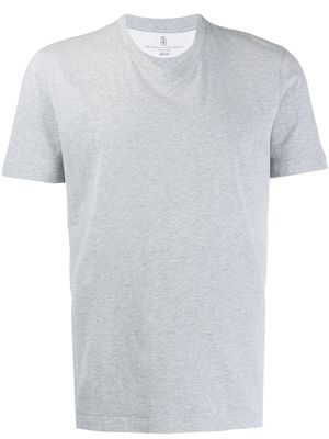 Brunello Cucinelli V-neck slim fit T-shirt - Grey