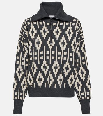 Brunello Cucinelli Vintage Jacquard wool-blend sweater