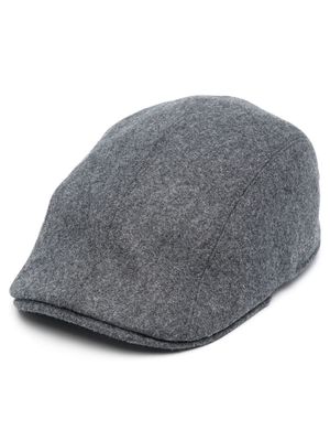 Brunello Cucinelli virgin wool flat cap - Grey