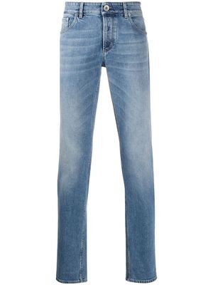 Brunello Cucinelli whiskered straight jeans - Blue