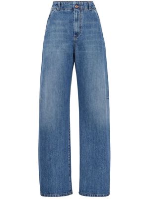 Brunello Cucinelli wide-leg jeans - Blue