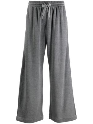 Brunello Cucinelli wide-leg track pants - Grey