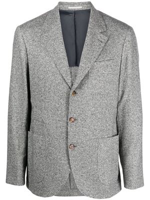 Brunello Cucinelli wool-cashmere blend blazer - Black