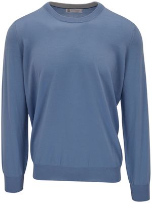 Brunello Cucinelli wool-cashmere blend jumper - Blue