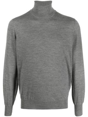 Brunello Cucinelli wool-cashmere roll-neck jumper - Grey