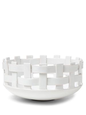 Brunello Cucinelli woven ceramic bowl - White