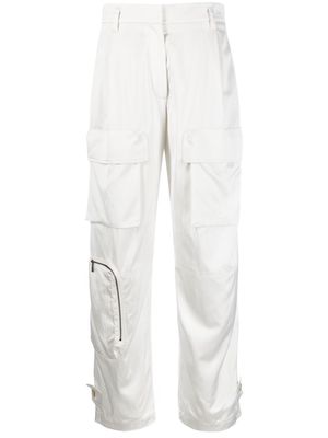 Brunello Cucinelli zip-detail straight-leg cargo trousers - Neutrals