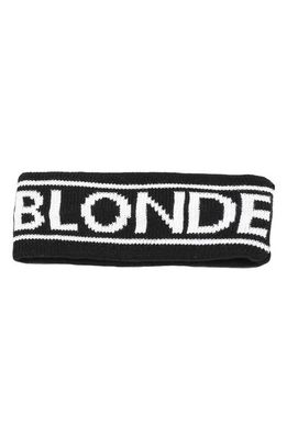 BRUNETTE the Label Holiday Headband in Blonde/Black
