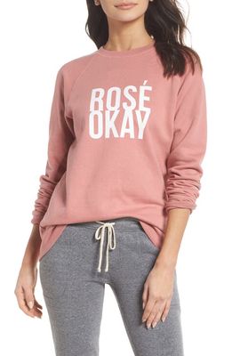 BRUNETTE the Label Rosé Okay Sweatshirt in Dusty Rose