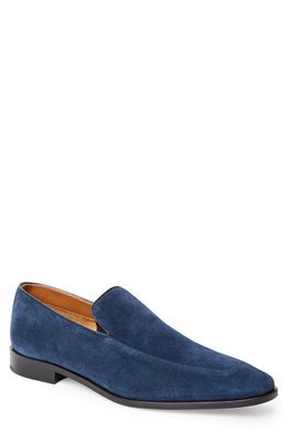 Bruno Magli Ivan Apron Toe Loafer in Navy Suede