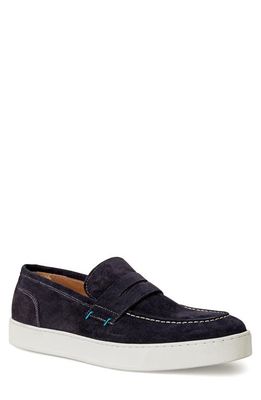 Bruno Magli Romolo Penny Loafer in Navy Suede