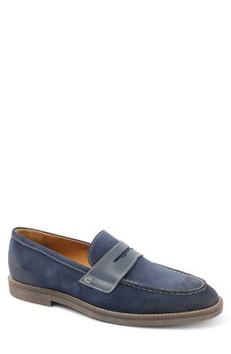 Bruno Magli Sanna Penny Loafer in Navy Suede