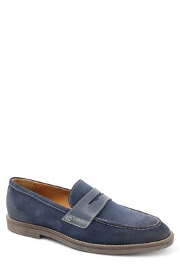 Bruno Magli Sanna Water Repellent Penny Loafer in Navy Suede