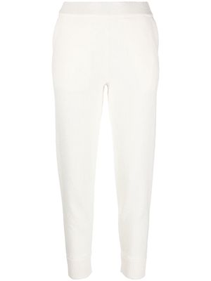 Bruno Manetti cotton-blend tapered trousers - White