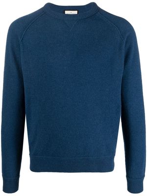 Bruno Manetti crew neck cashmere jumper - Blue