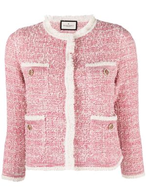Bruno Manetti four-pocket tweed jacket - Pink