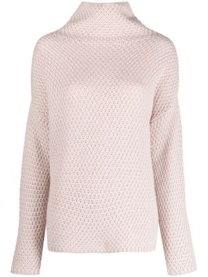 Bruno Manetti high-neck cashmere jumper - Pink