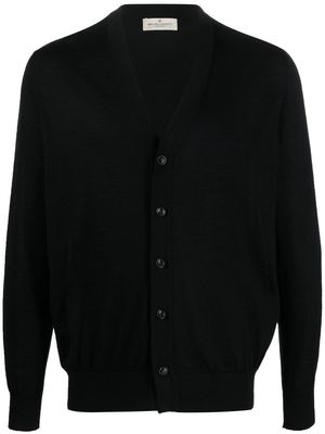 Bruno Manetti V-neck cashmere-blend cardigan - Black