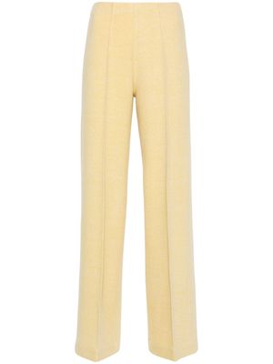 Bruno Manetti wide-leg wool trousers - Yellow