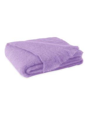 Brushed Mohair Throw - Lilac - Lilac