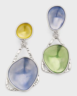 Brutalist Pebble Drop Earrings