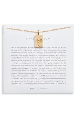Bryan Anthonys Chasing Light Pendant Necklace in Gold