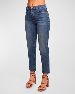 Brylie High-Rise Straight-Leg Jeans