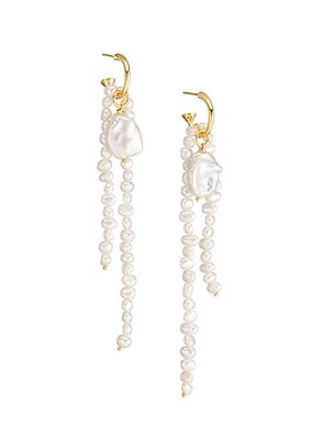 Bryn 24K Gold-Plated & Freshwater Pearl Earrings
