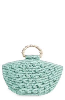 btb Los Angeles Opal Pompom Tote in Mint