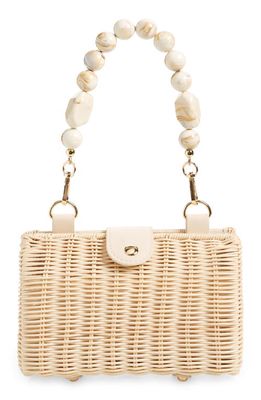 btb Los Angeles Page Rattan Clutch in Natural
