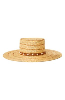 btb Los Angeles Piper Straw Hat in Sand