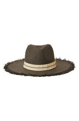 btb Los Angeles Quinn Straw Hat in Black