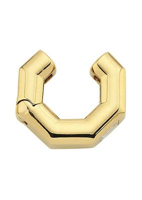 Bubble 18K Yellow Gold & 0.1 TCW Diamond Geometric Ear Cuff