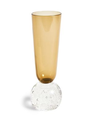 Bubble Glass Champagne Glasses - Smoky Topaz - Smoky Topaz