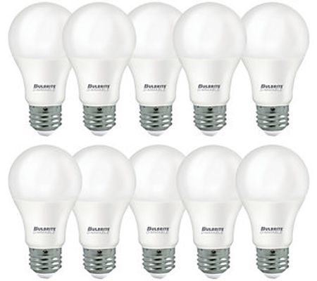Bubrite 9W Warm White A19 LED Light Bulbs 10PK