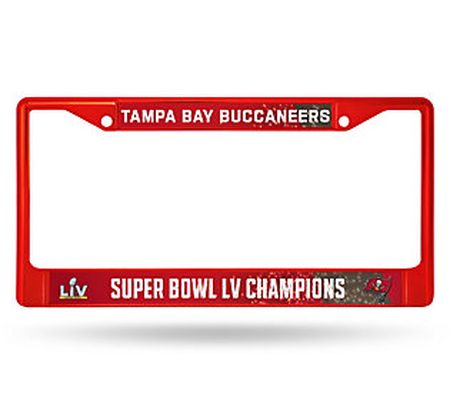 Buccaneers 2021 Super Bowl LV Champs Colored Ch rome Frame