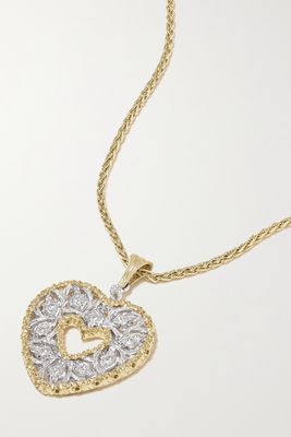 Buccellati - Ramage 18-karat Yellow And White Gold Diamond Necklace - one size