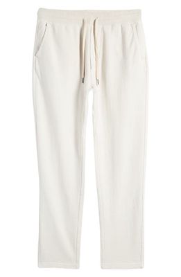 BUCK MASON Brushed Loopback Trousers in Natural