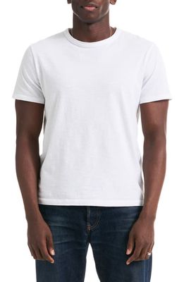 BUCK MASON Cotton Slub T-Shirt in White