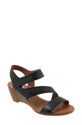 Bueno Rose Slingback Wedge Sandal in Black