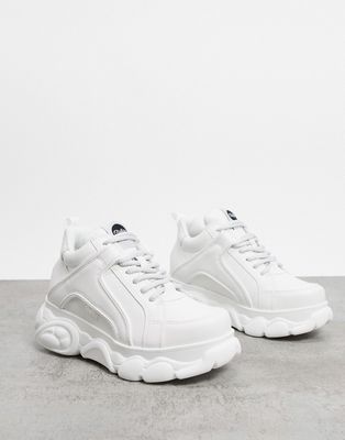 Buffalo Corin low platform sneakers in white