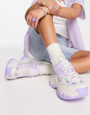 Buffalo Trail One chunky sneakers in lilac mint-Multi
