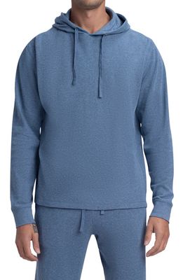 Bugatchi Comfort Knit Cotton Hoodie in Slate