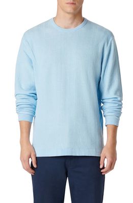 Bugatchi Cotton & Silk Crewneck Sweater in Sky